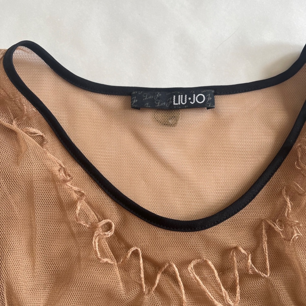 Liu Jo Black Lace detail Cocktail Boxy Flounce  Mini Flowy Dress Large - Picture 9 of 16
